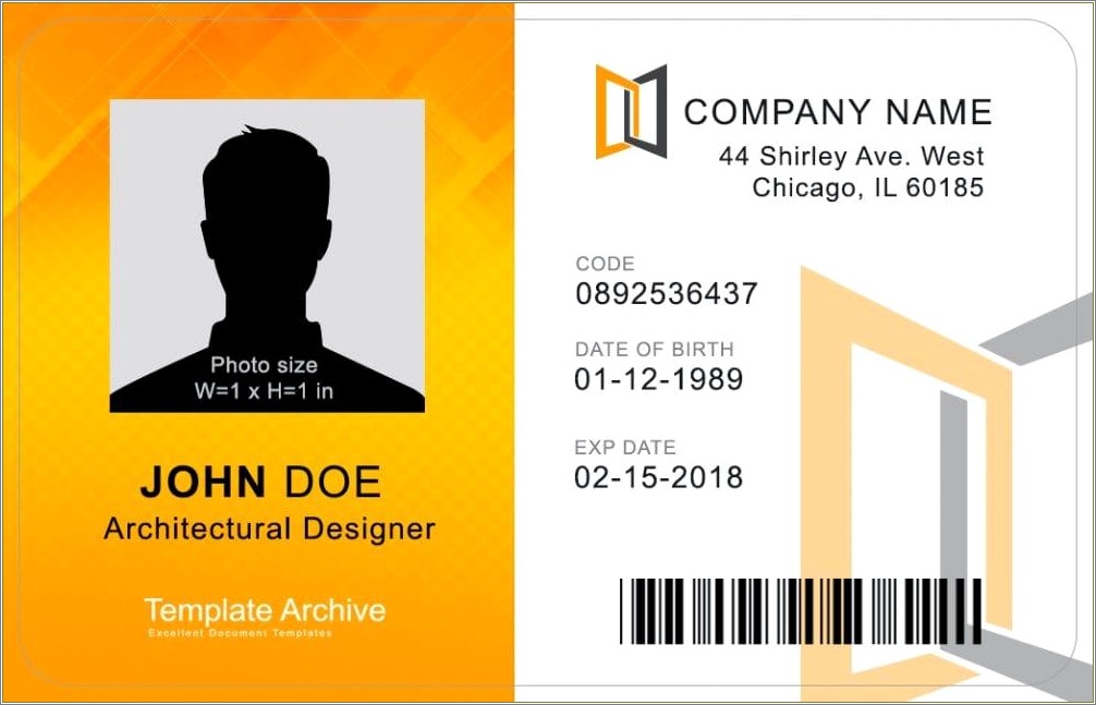 Free Microsoft Template For Employee Id