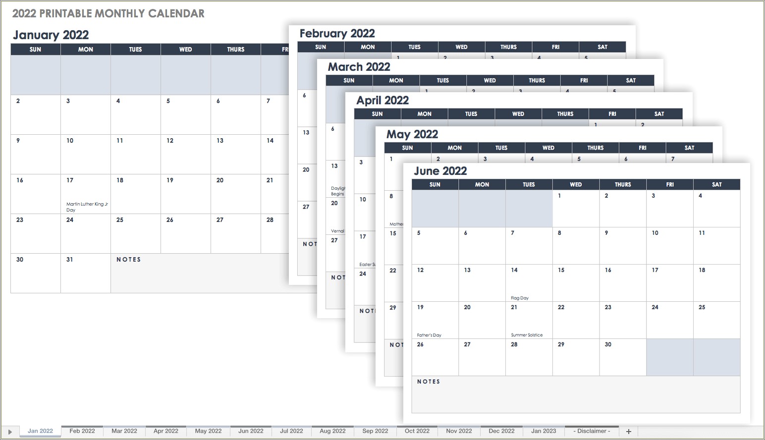 Free Monthly Calendar Template 2014 Canada