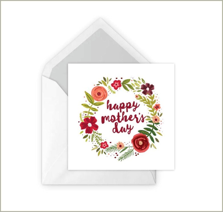 Free Mothers Day Wife Card Template