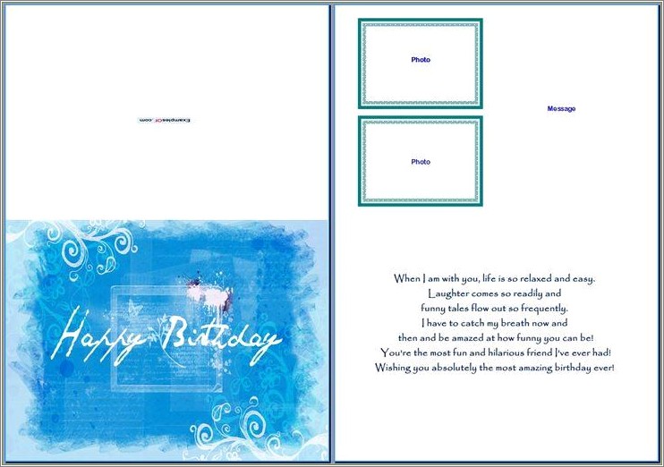 Free Ms Word Greeting Card Template