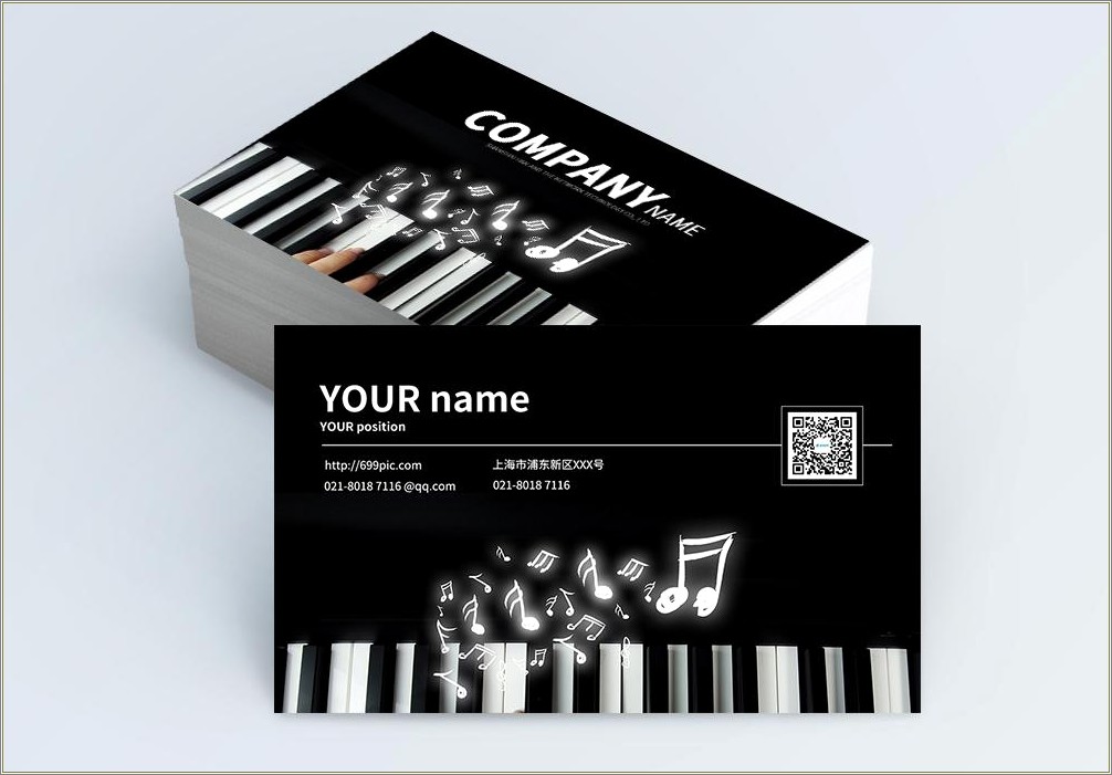 Free Music Teacher Business Card Template
