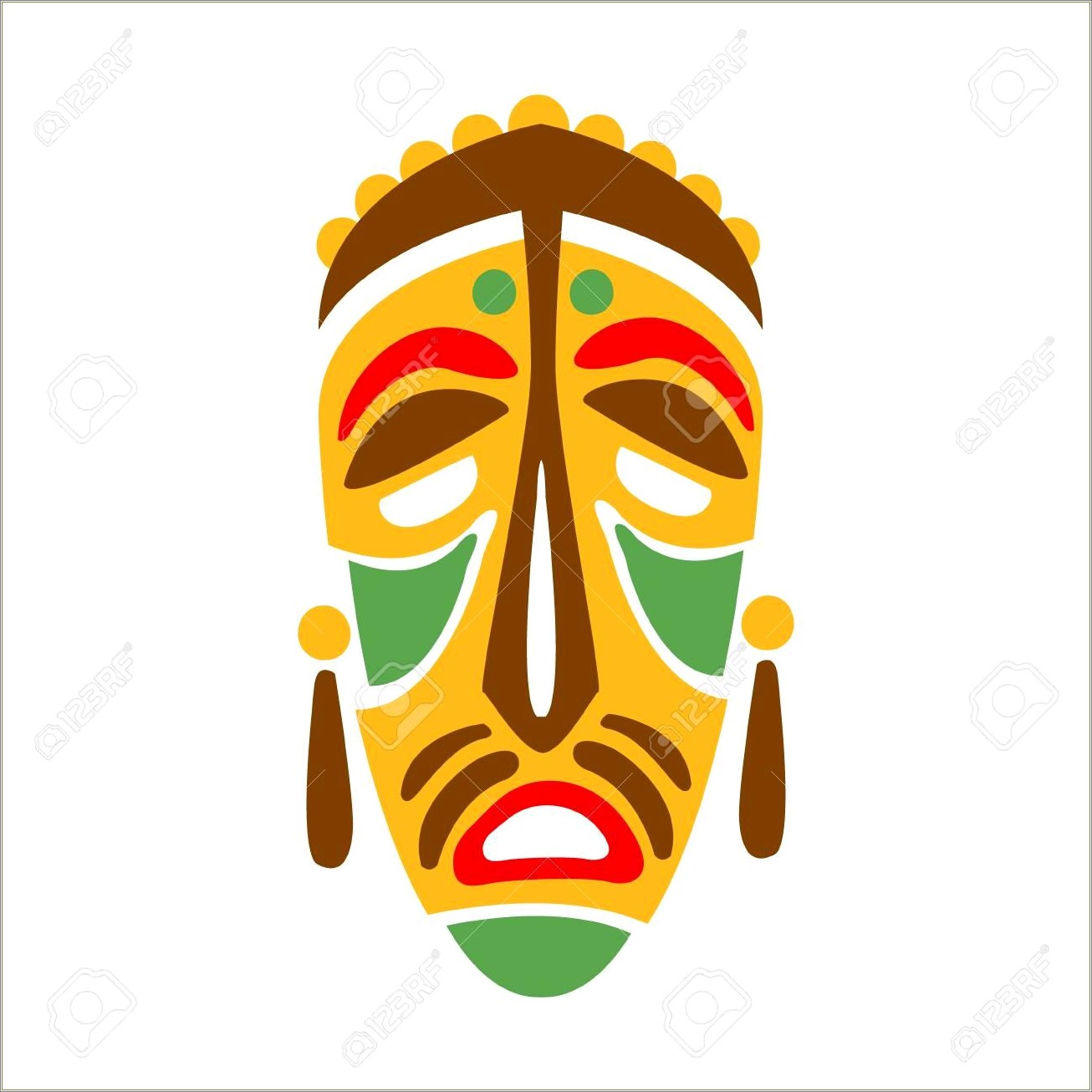 Free Native American Indian Mask Template