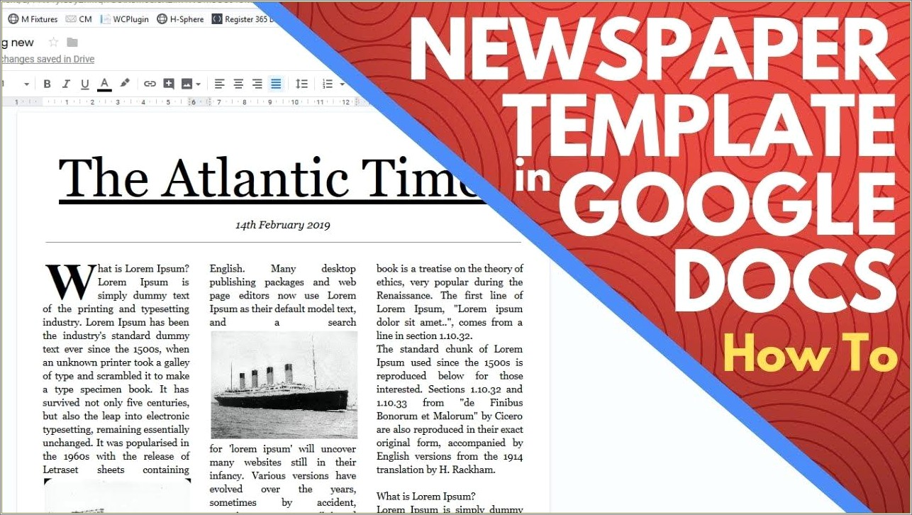 Free Newspaper Article Template Microsoft Word