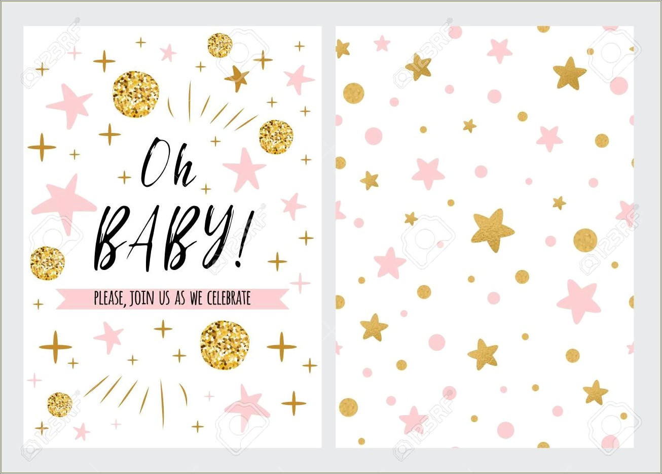 Free Oh Baby Backdrop Sign Template