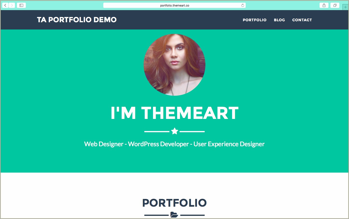 Free One Page Template For WordPress