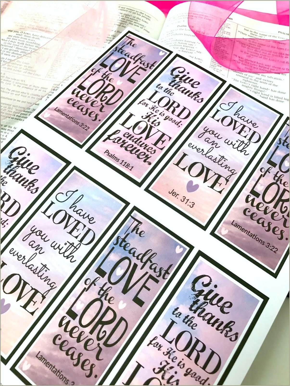 Free Online Templates Christian Scripture Bookmarks