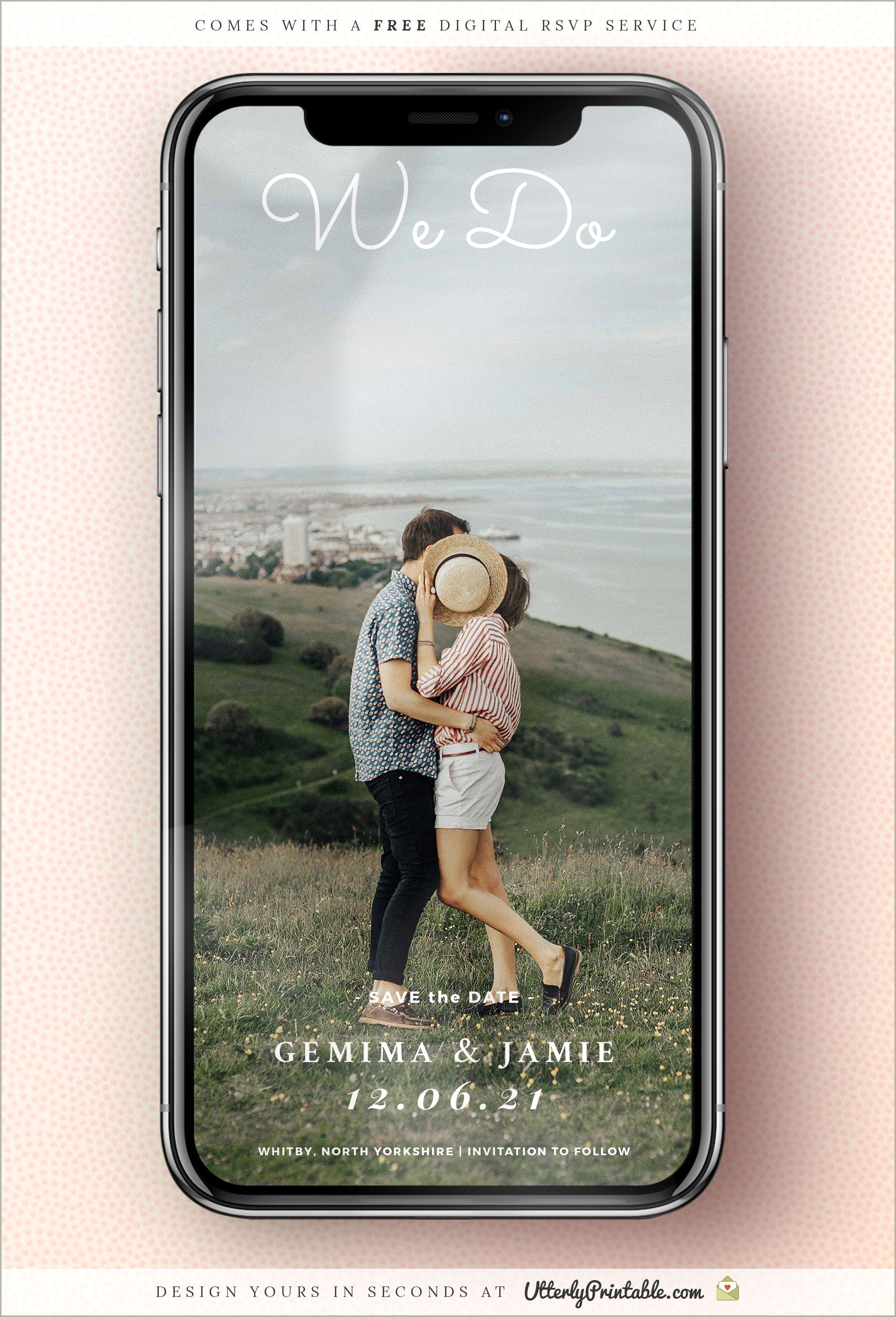 Free Paperless Save The Date Template