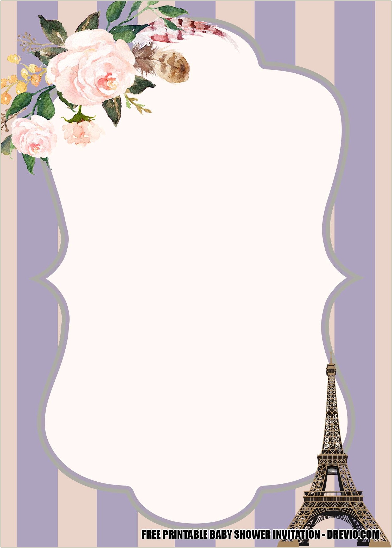 Free Paris Themed Bottle Wrappers Template