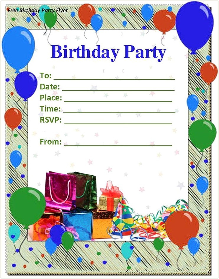 Free Party Invitation Template With Photo