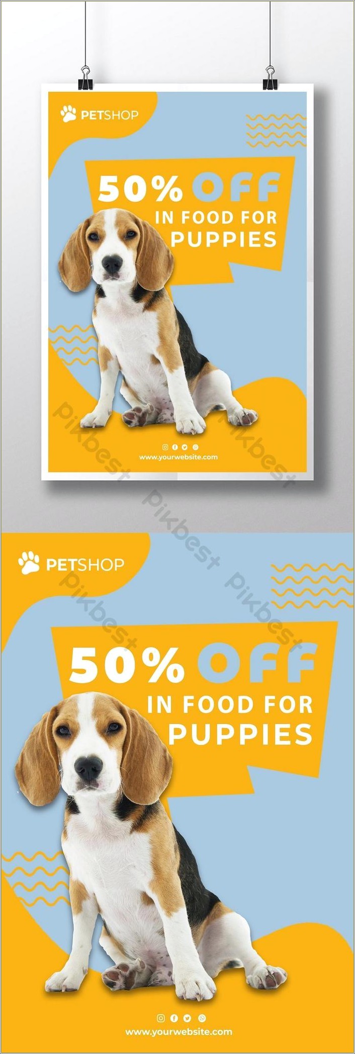 Free Pet Footprints Powerpoint Dog Template