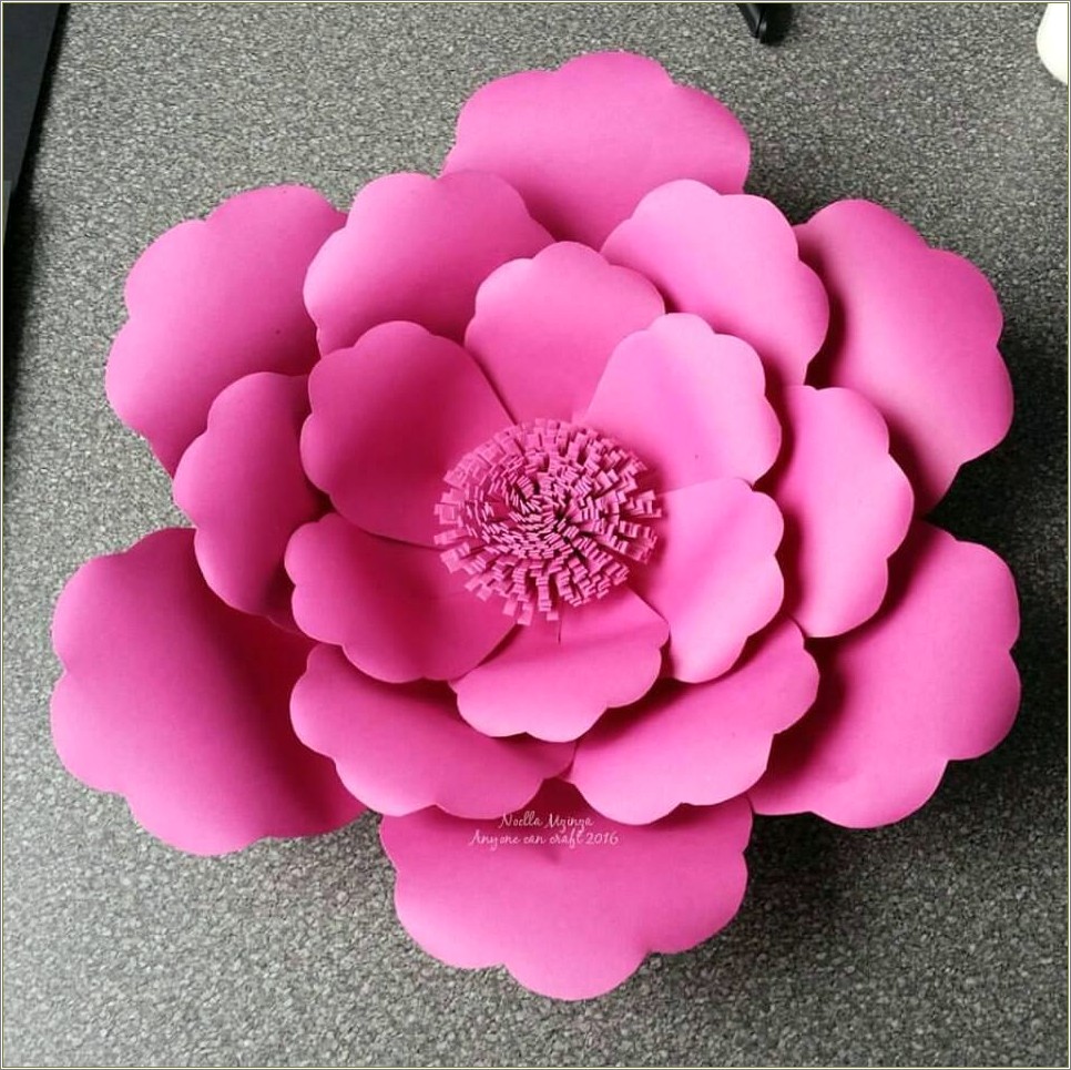 Free Petal Template For Paper Flowers