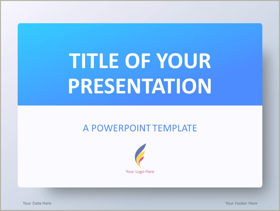 Free Powerpoint Presentation Modern Light Template