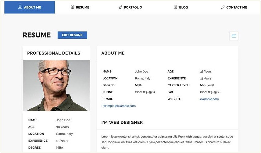 Web And Summary Examples For Resumes