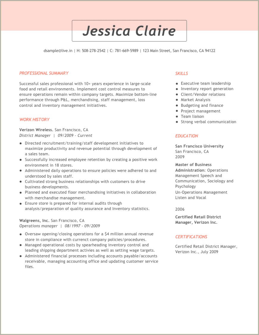 Where Can I Print A Sample Resume