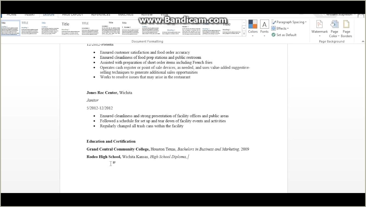 Where Do You Put Ged On Resume Resume Example Gallery