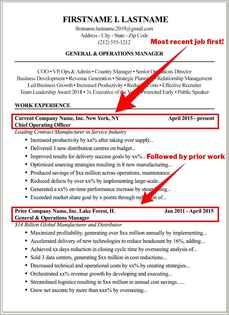 Where Should Skills Go Resume In 2019