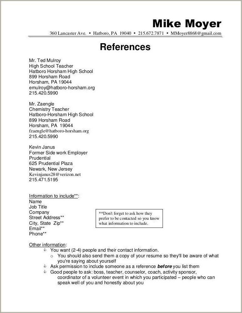 Where Should You Put References In A Resume