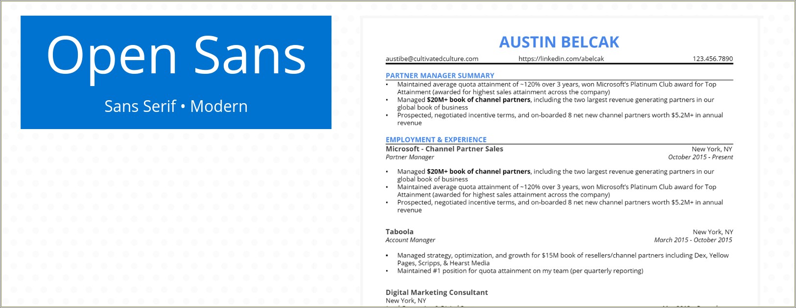 Which Font Is Best For Resume Writing