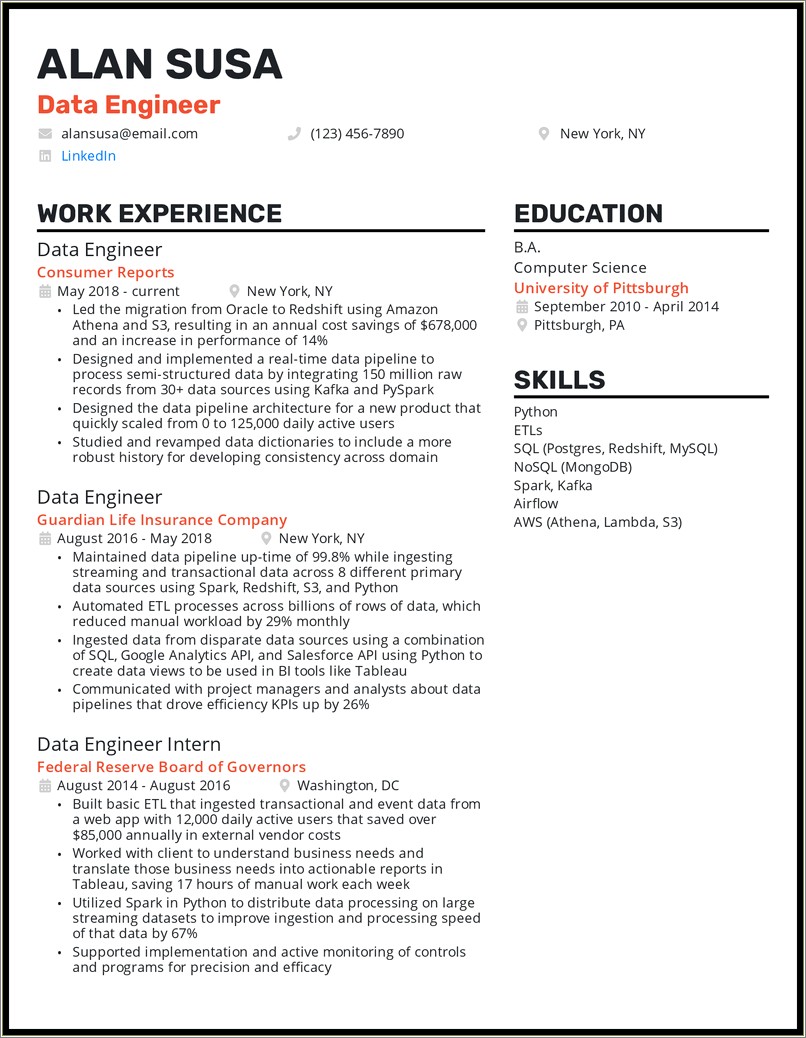 Wind Turbine Technician Job Resume Example