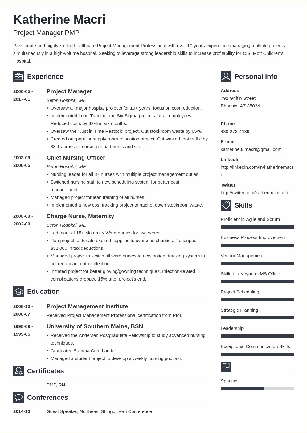 Windows 10 Deployment Project Manager Resume