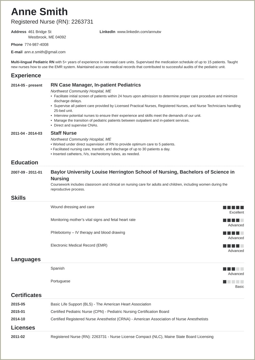 Word Search For Resumes For Nurses