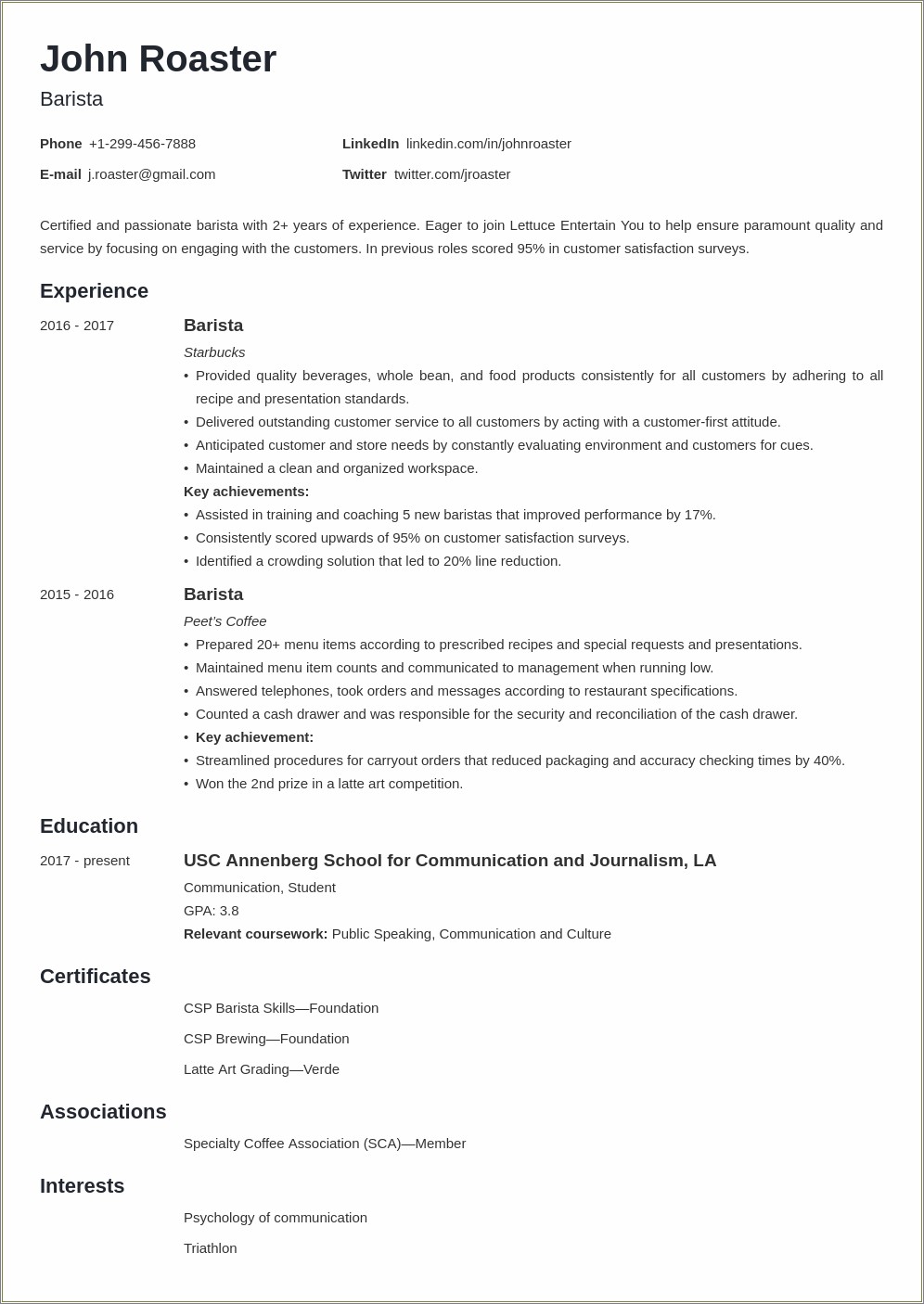 Words For Other Activities On Resume