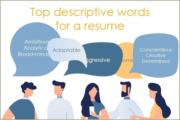 Words To Describe Someone In Resume