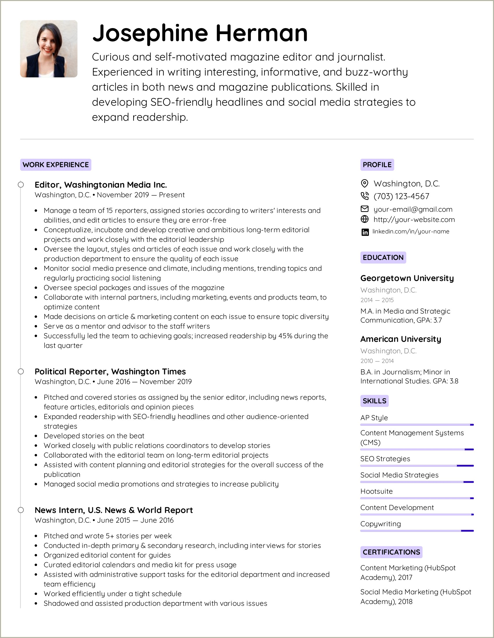 Work Experience Of A Pool Plumber For Resume