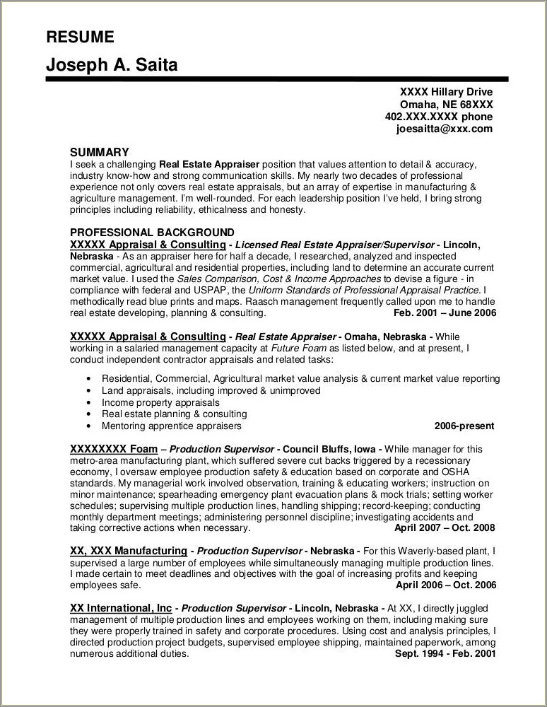 Write The Future Job In Resume