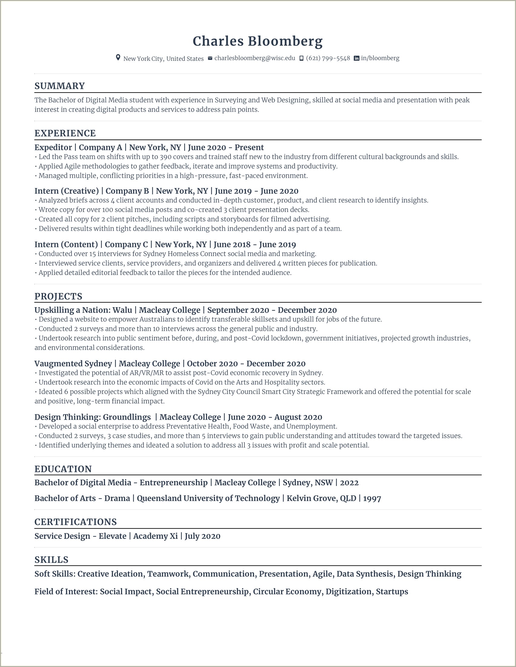 Writing A Great Resume With Little Experience