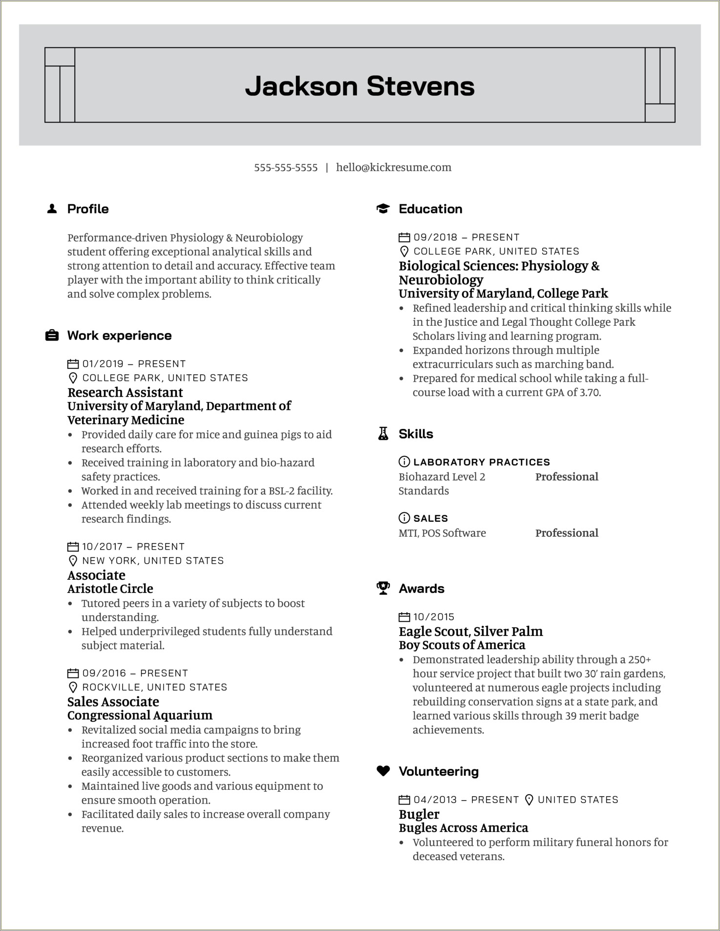 Writing A Resume For Medical School