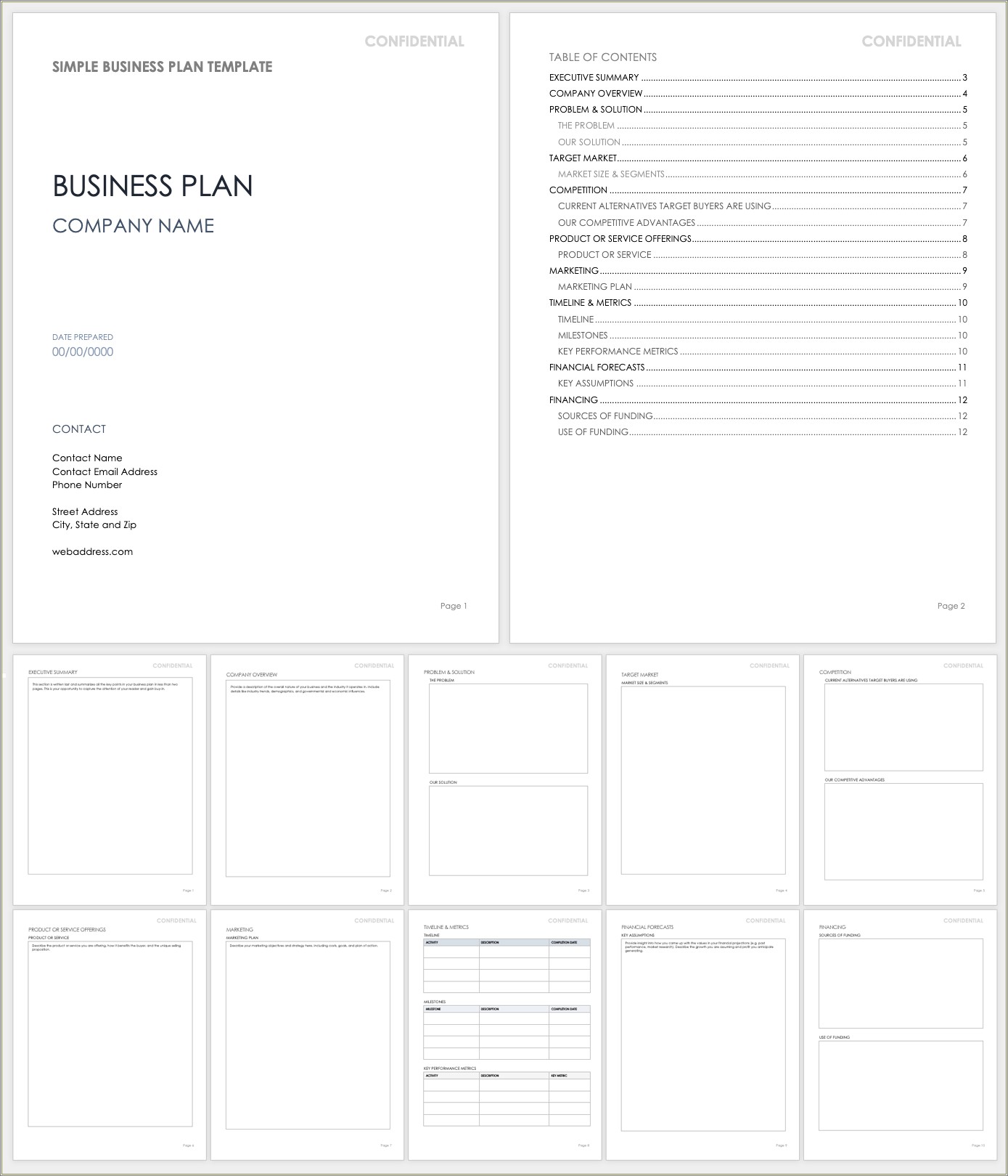 ﻿business Plan Design Template Free Download