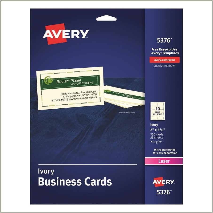 10 Per Sheet Business Card Template Free