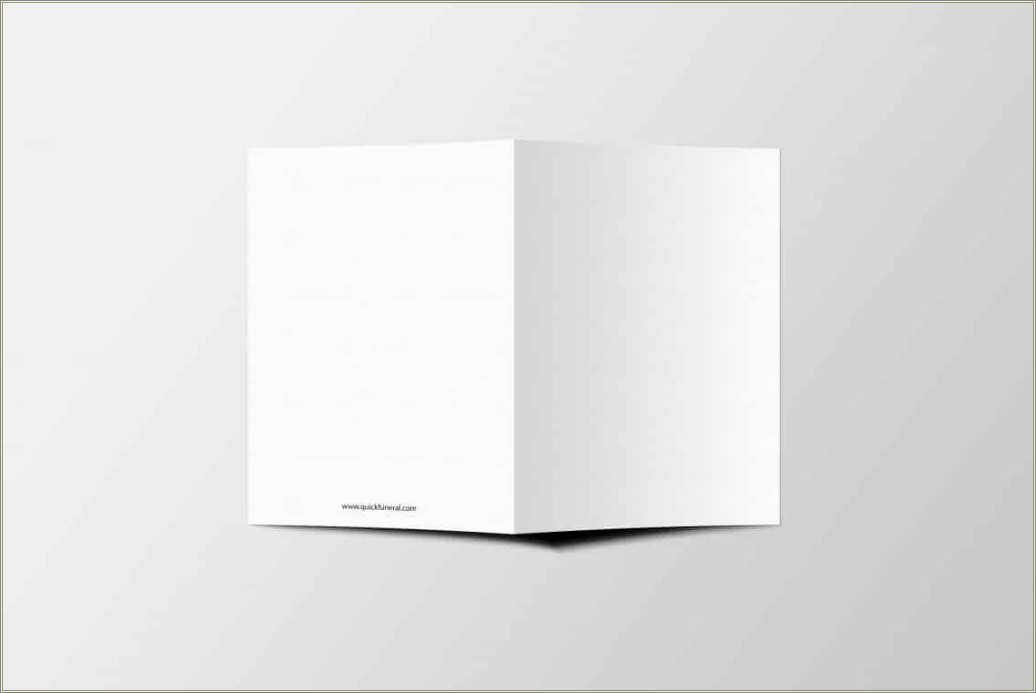 11 X 17 Bifold Free Template For Word