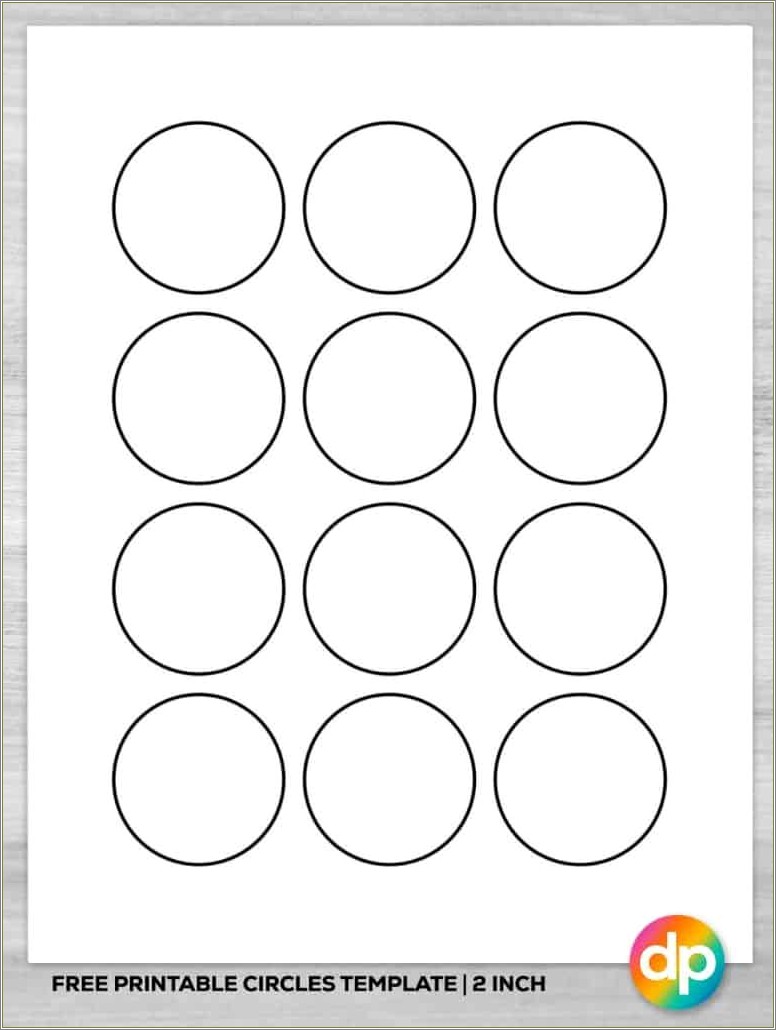 2 Inch Circle Template Photoshop Free Download