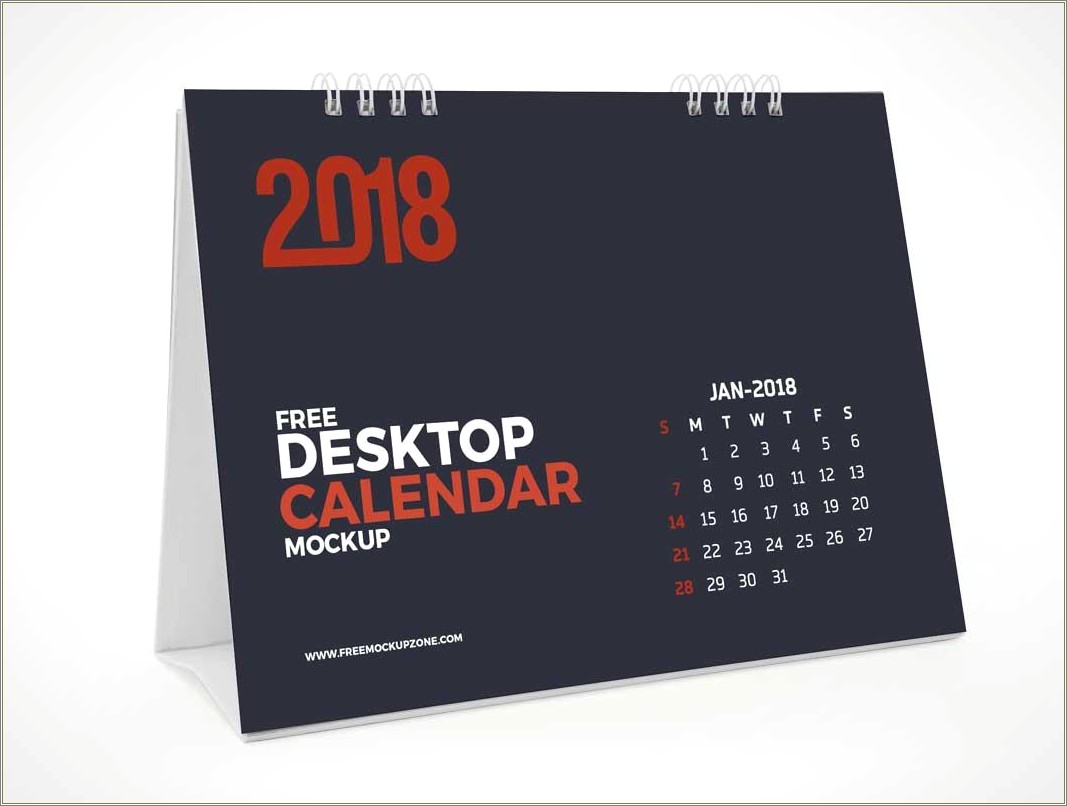 2018 Single Sheet Wall Calendar Template Psd Free