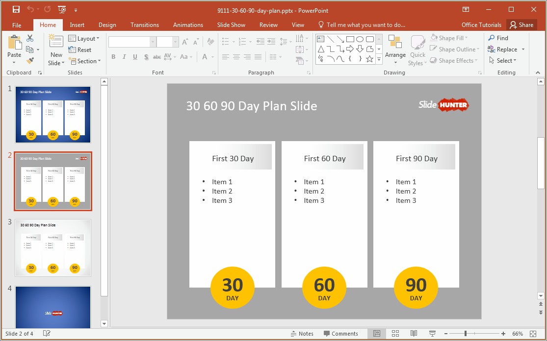 30 60 90 Day Plan Word Template Free
