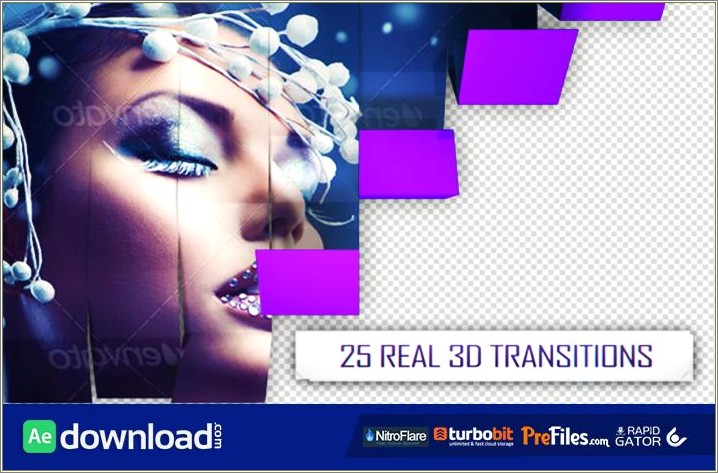 3d transitions v1 after effects template free download