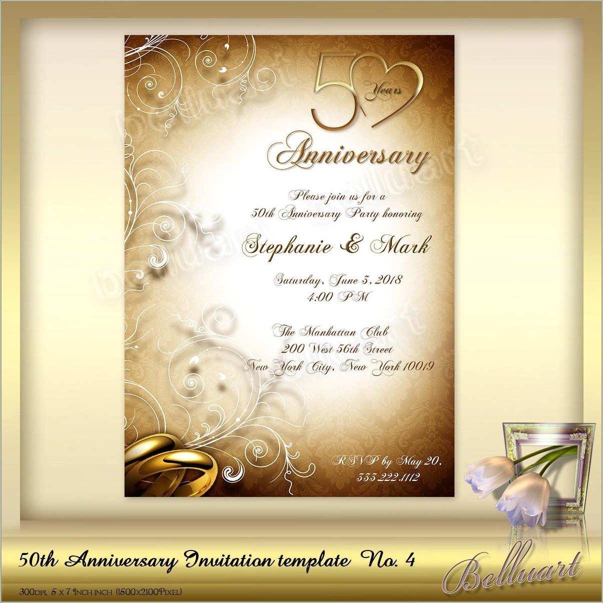 50th Wedding Anniversary Invitation Templates Free Download Resume