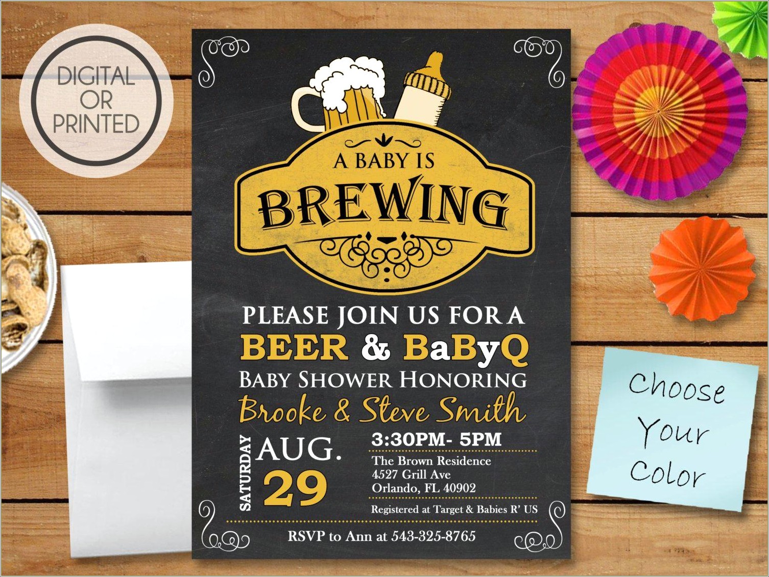 A Baby Is Brewing Invitation Template Free