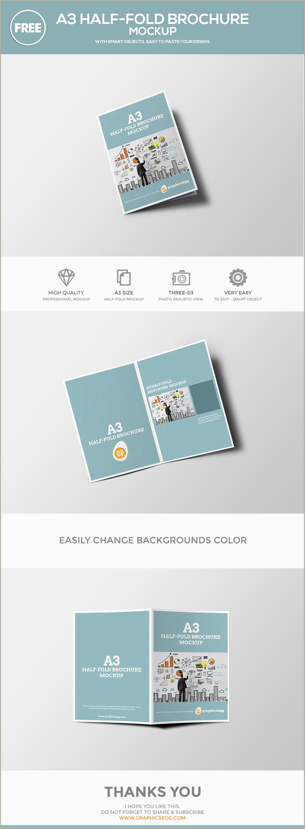 A3 Size Brochure Templates Psd Free Download