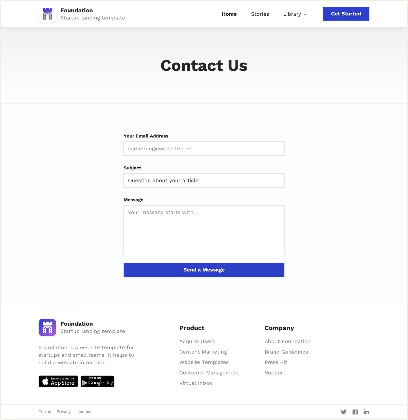 About Us Page Design Template Free Download