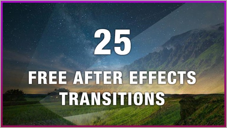 Adobe After Effects Cinematic Templates Photography Free
