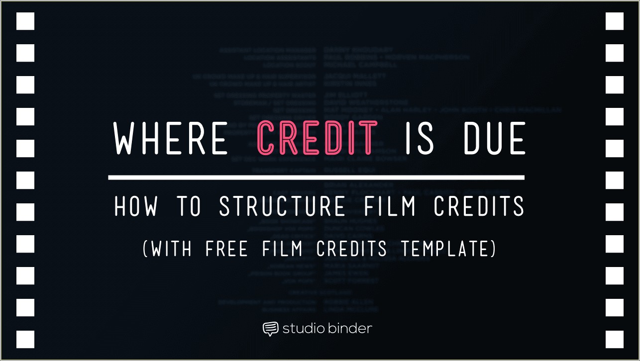 Adobe After Effects End Credits Template Free