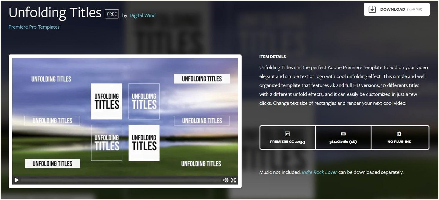 Adobe Premiere Cs5 Title Templates Free Download