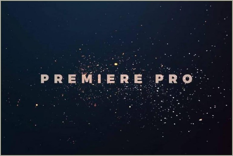 Adobe Premiere Pro Free Simple Slideshow Template