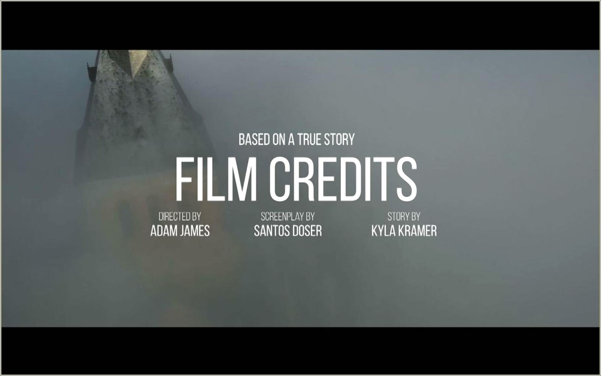 After Effects End Credits Template Free Download Resume Example Gallery