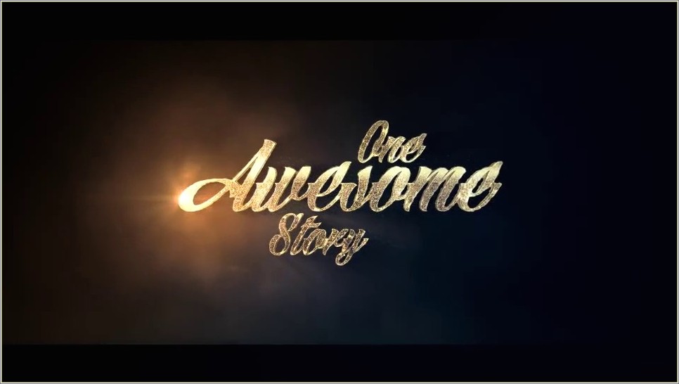 After Effects Gold Text Template Free Download