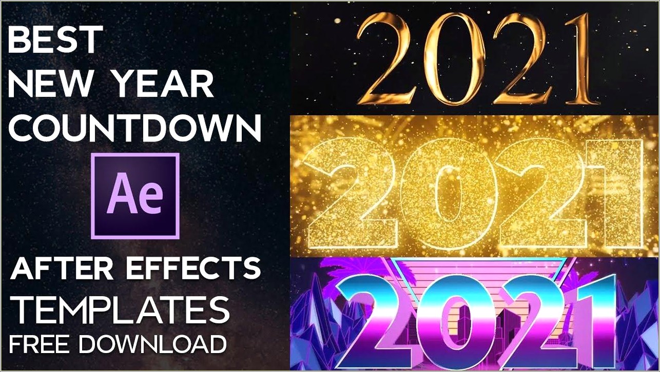 After Effects New Year Template Free Download