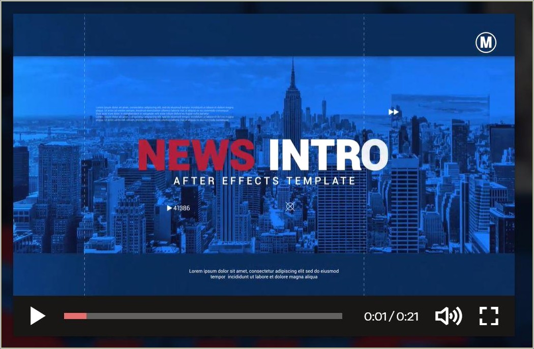 After Effects Template News Intro Opening Free Download